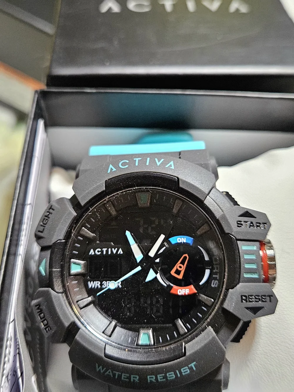 Activa x Invicta Men's Digital Sport Watch - Turquoise Teal & Black 495494